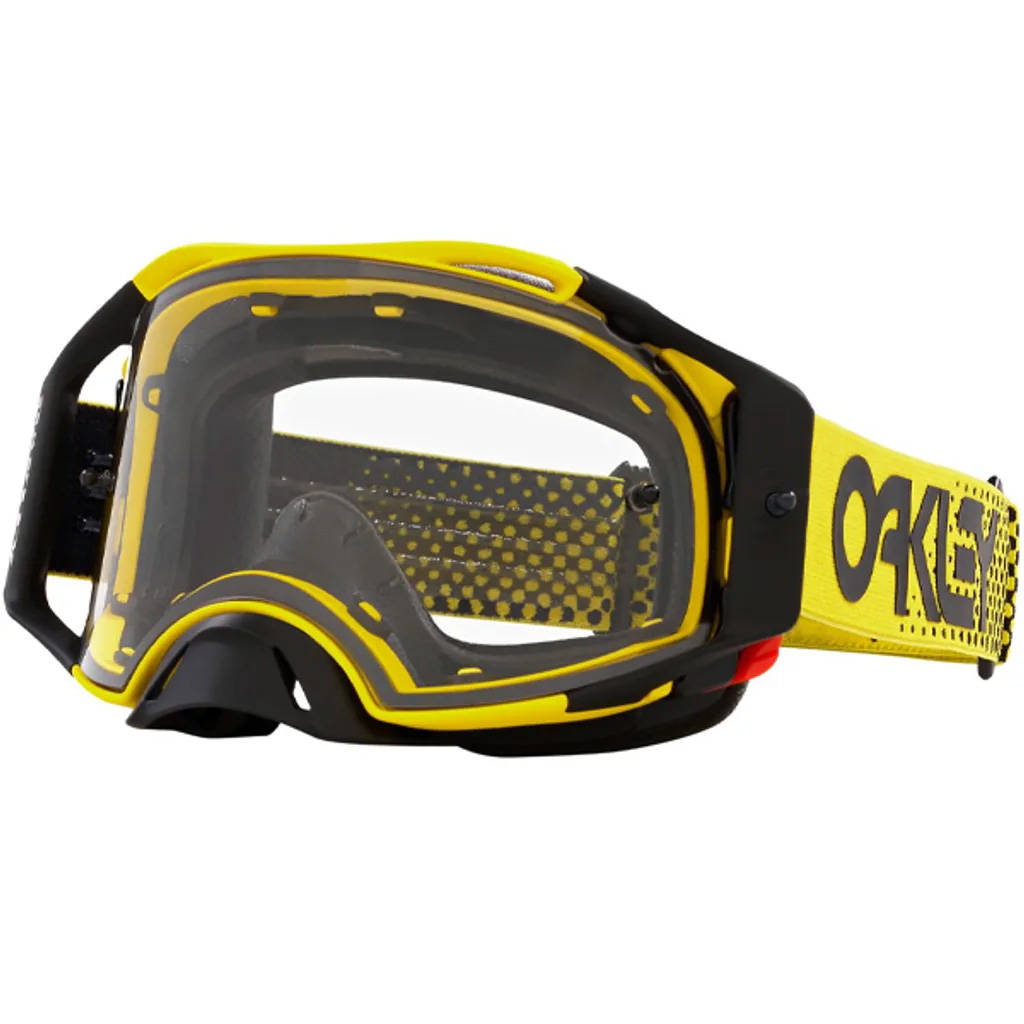 OAKLEY AIRBRAKE MX MOTO YELLOW YELLOW/CLEAR, CLEAR LENS image 1