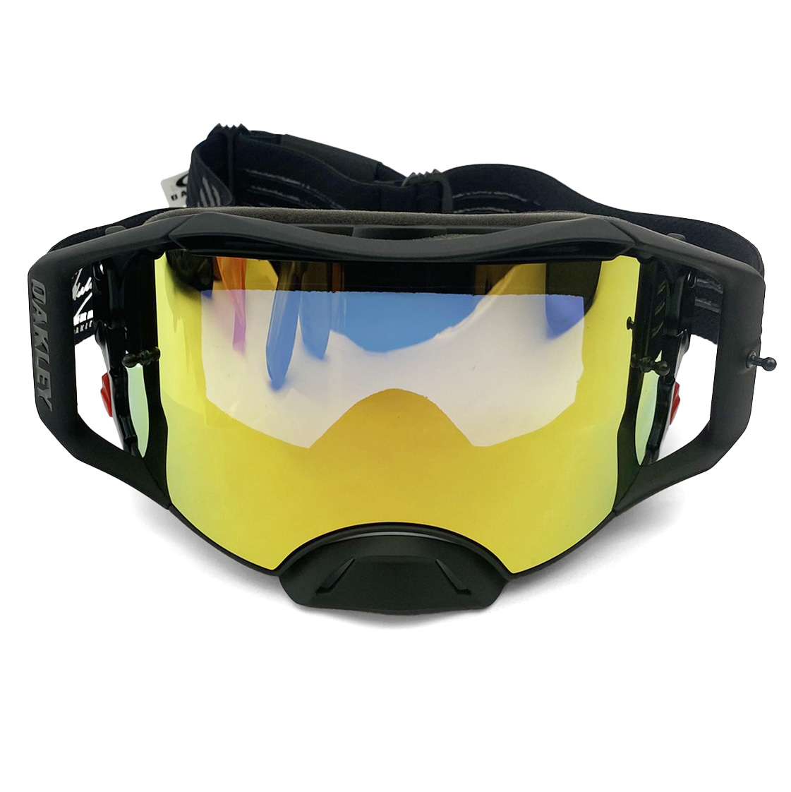 OAKLEY AIRBRAKE MX HERLINGS SIGNATURE BLACK/GOLD, 24K IRIDIUM LENS thumbnail 5