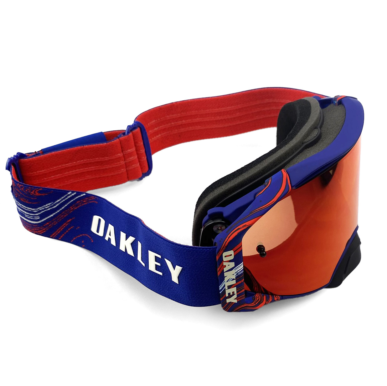 OAKLEY AIRBRAKE MX RENAUX SIGNATURE BLUE/RED, PRIZM MX TORCH IRIDIUM LENS thumbnail 6