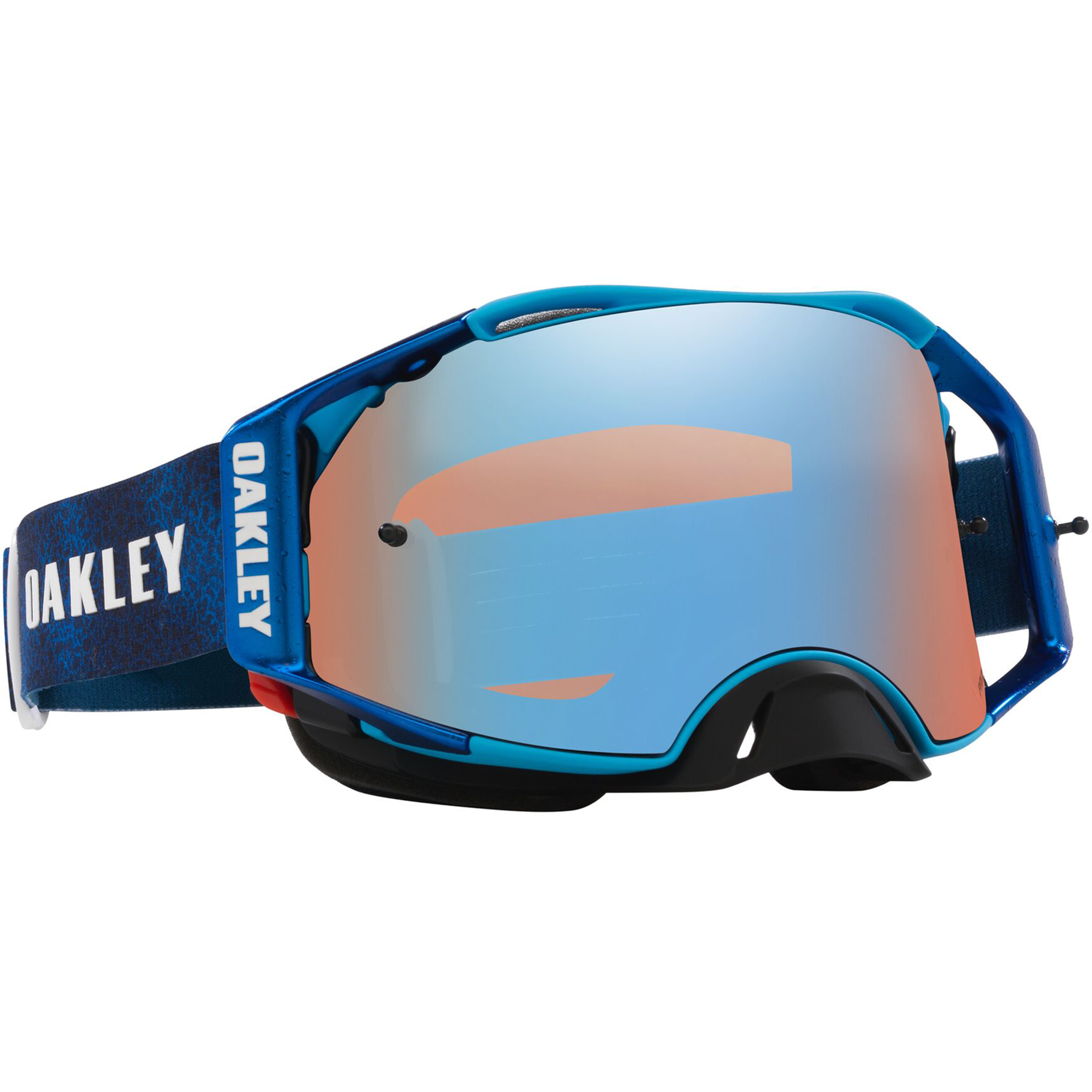 OAKLEY AIRBRAKE MX SEXTON SIGNATURE BLUE/BLUE, PRIZM MX SAPPHIRE LENS image 1