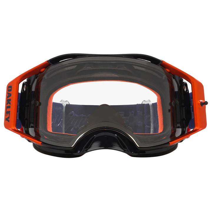 OAKLEY AIRBRAKE MX TROY LEE DESIGN NAVY SUNRISE NAVY/CLEAR, CLEAR LENS thumbnail 4