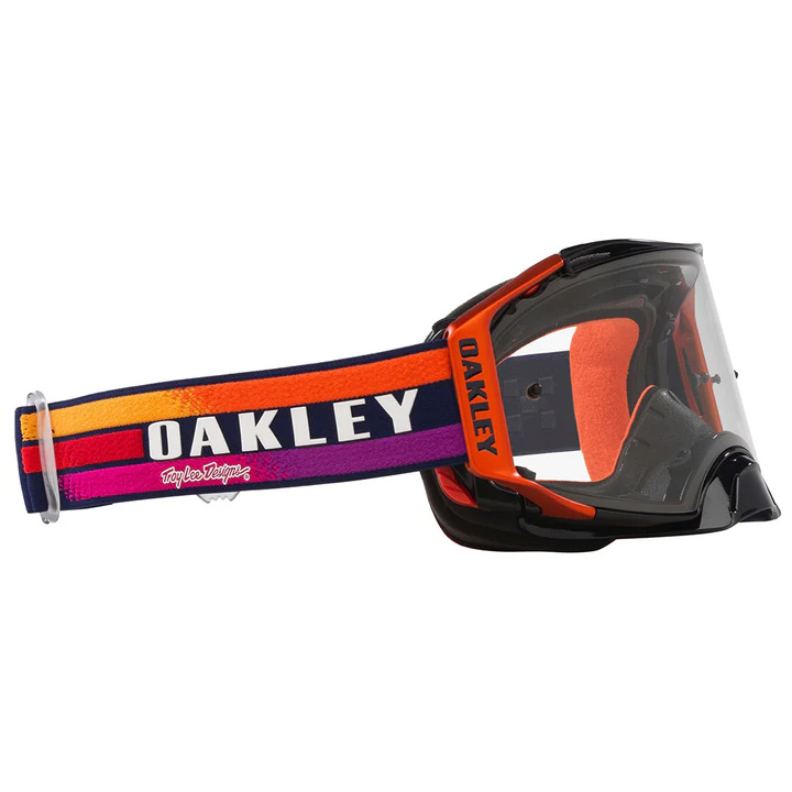 OAKLEY AIRBRAKE MX TROY LEE DESIGN NAVY SUNRISE NAVY/CLEAR, CLEAR LENS thumbnail 5