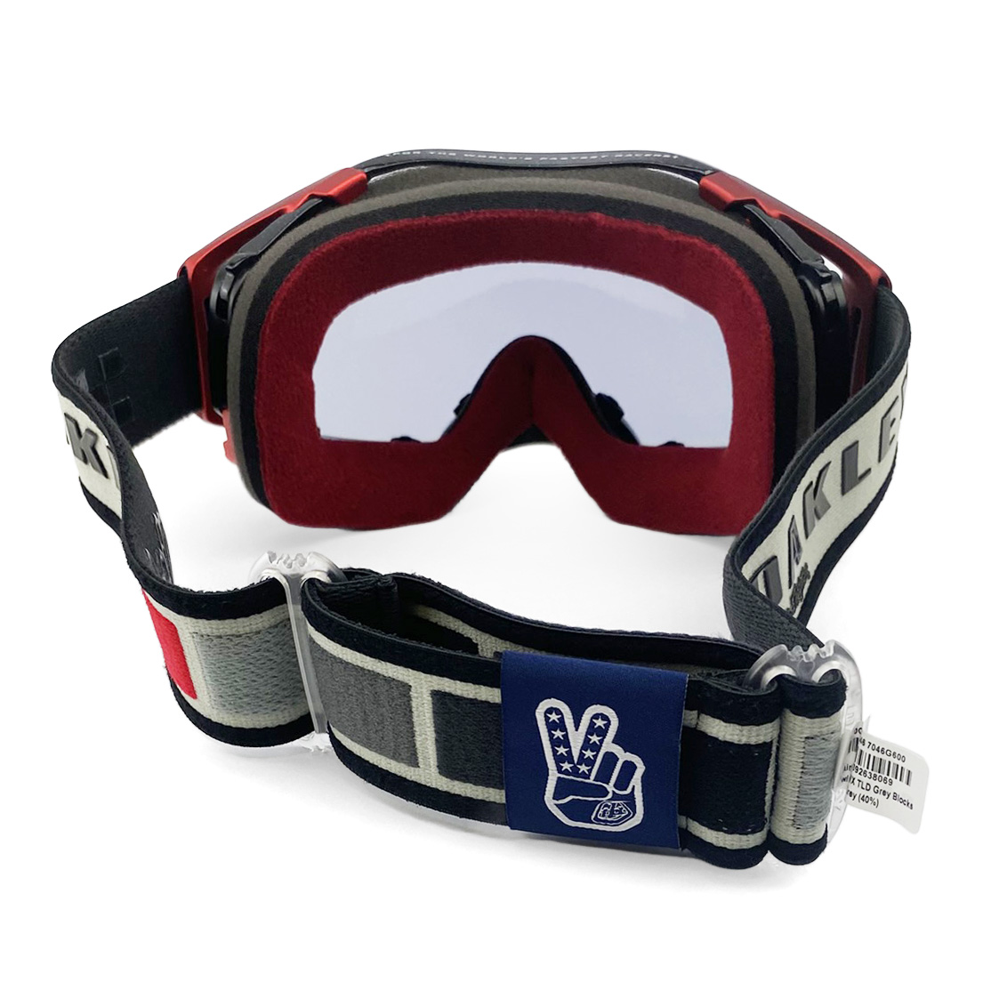 OAKLEY AIRBRAKE MX TROY LEE DESIGN GREY BLOCKS, LIGHT GREY LENS thumbnail 7