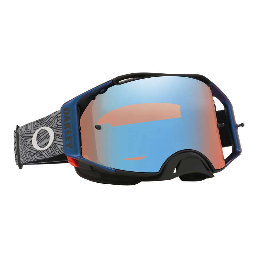 OAKLEY AIRBRAKE MX SELF MASTERY COLLECTION GREY/BLUE, PRIZM MX SAPPHIRE LENS image 1