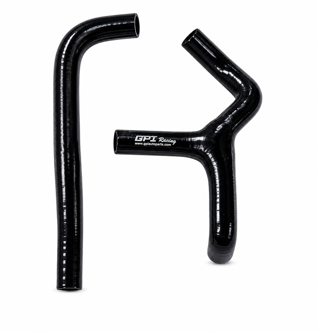 RADIATOR HOSE Y KIT 2pcs BLACK 09-15 KTM SX65 SILICONE 46235025033 image 1