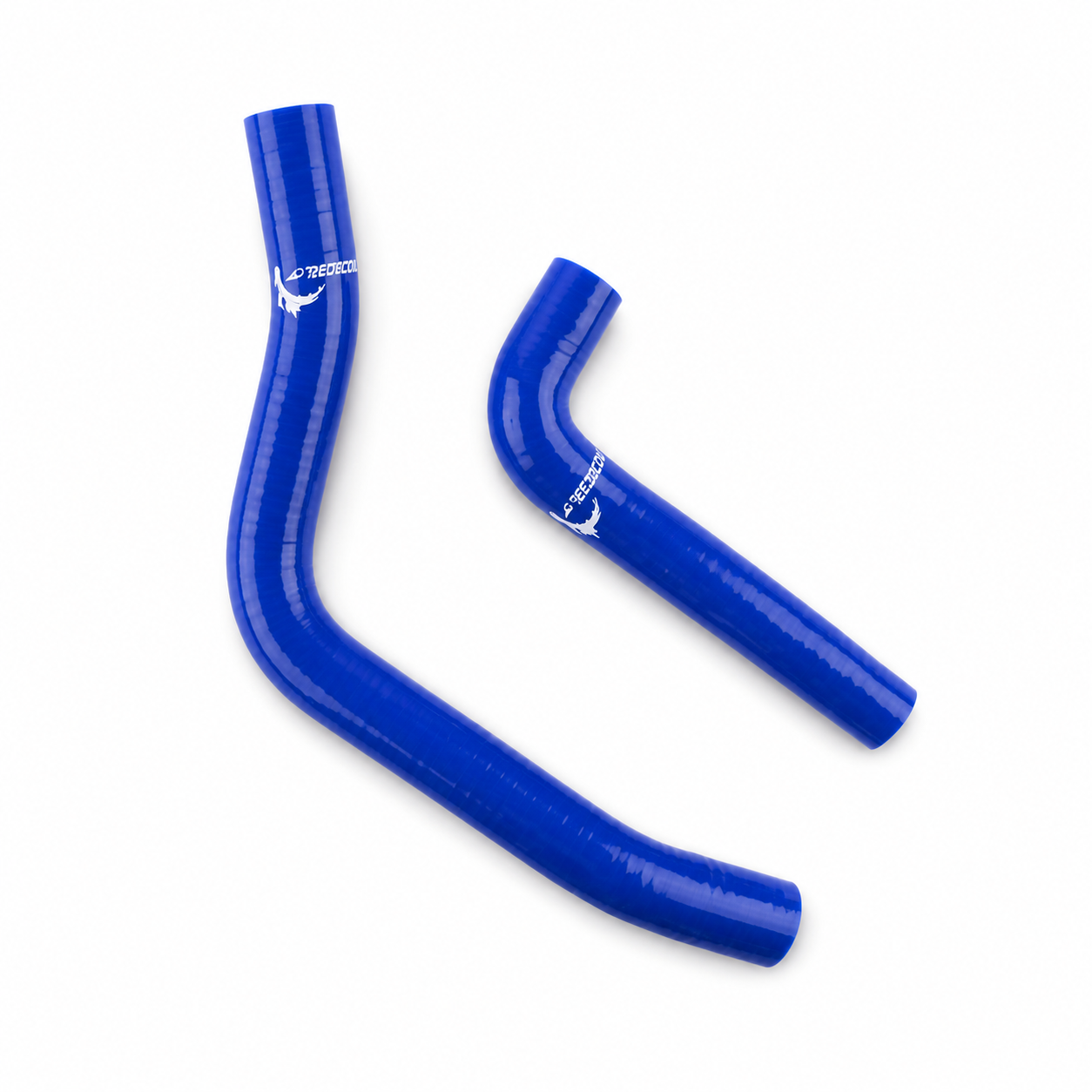 RADIATOR HOSE KIT 2pcs BLUE 91-03 YAMAHA DTR125 DR125R SILICONE 3BN-12483-00 image 1