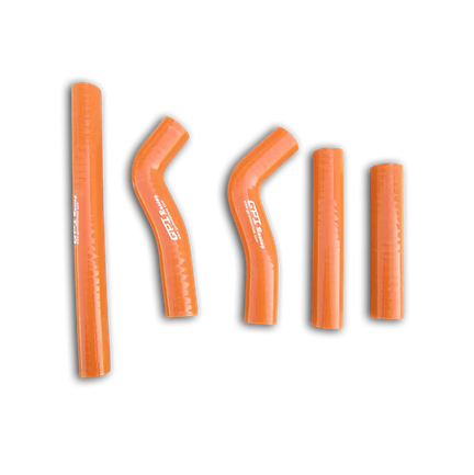 RADIATOR HOSE KIT 5pcs ORANGE 05-06 KTM SX-F 250 SILICONE 77035026000