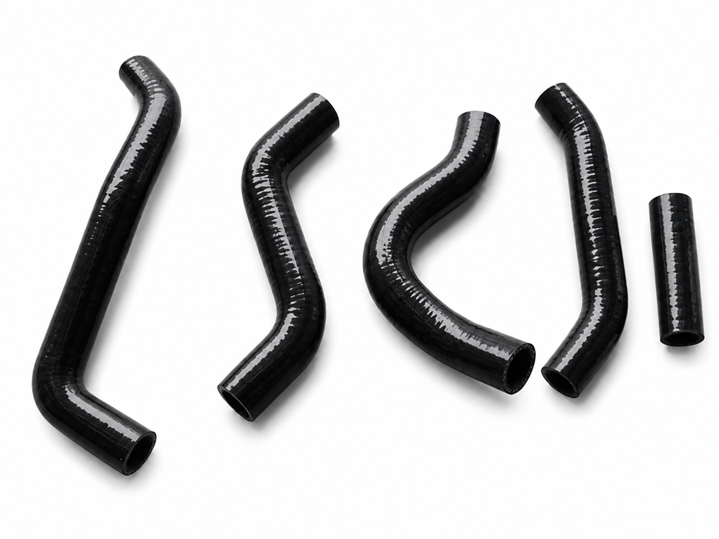 RADIATOR HOSE KIT 5pcs BLACK 2007 SUZUKI RMZ450 SILICONE 17852-35G11 image 1