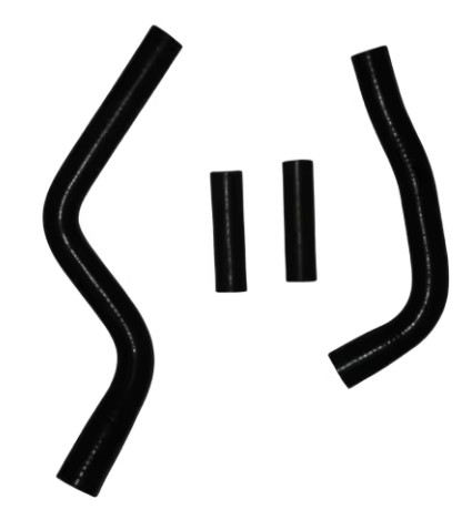 RADIATOR HOSE KIT 4pcs BLACK 03-20 YAMAHA YZ125 SILICONE 1C3-12484-00-00 image 1