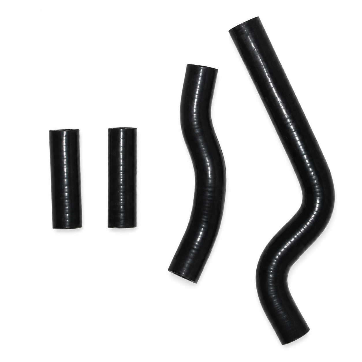RADIATOR HOSE KIT 4pcs BLACK 02-20 YAMAHA YZ X 250  SILICONE 5CU-12481-10-00 image 1