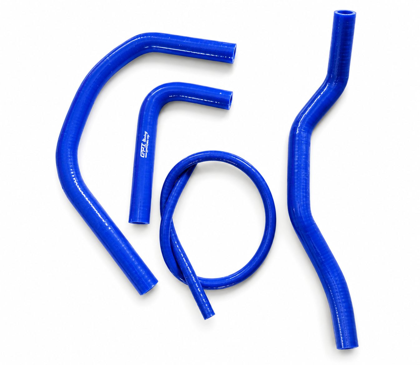 RADIATOR HOSE KIT 4pcs BLUE 82-07 YAMAHA BANSHEE YFZ350 SILICONE  2GU-12485-00-00 image 1