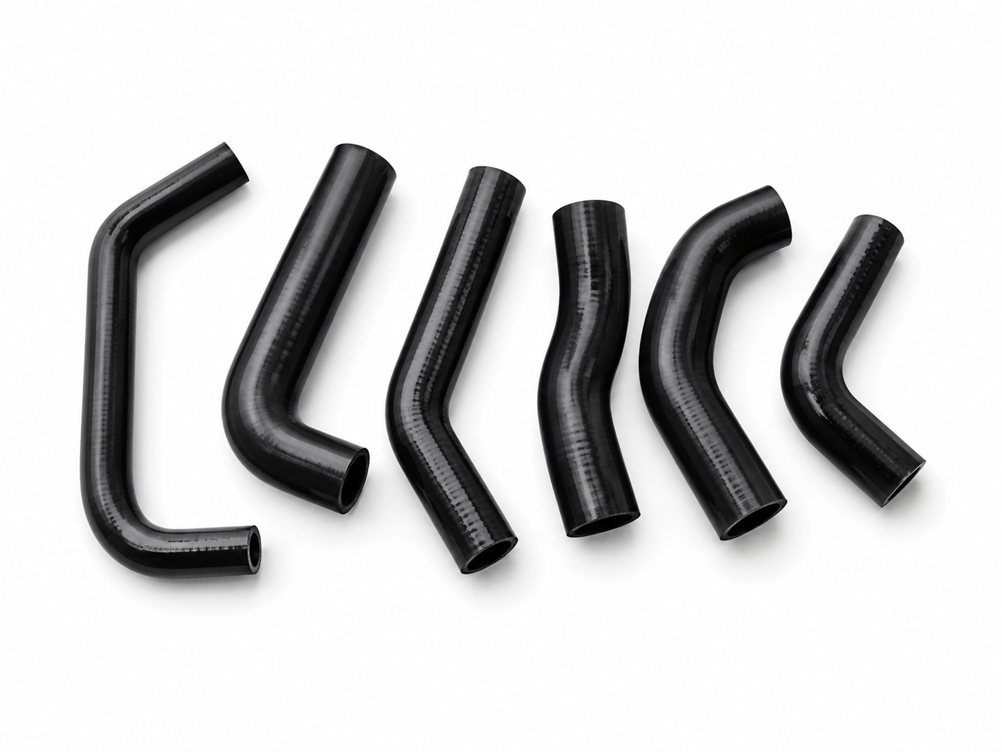 RADIATOR HOSE KIT 6pcs BLACK 00-10 HONDA XR650R SILICONE 19061-MBN-670 image 1