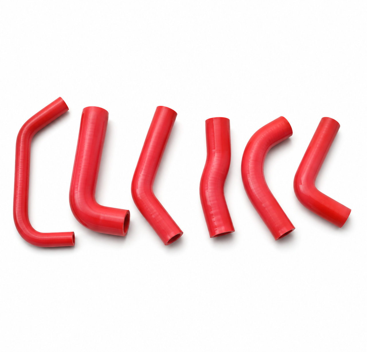 RADIATOR HOSE KIT 6pcs RED 00-10 HONDA XR650R SILICONE 19061-MBN-670 image 1