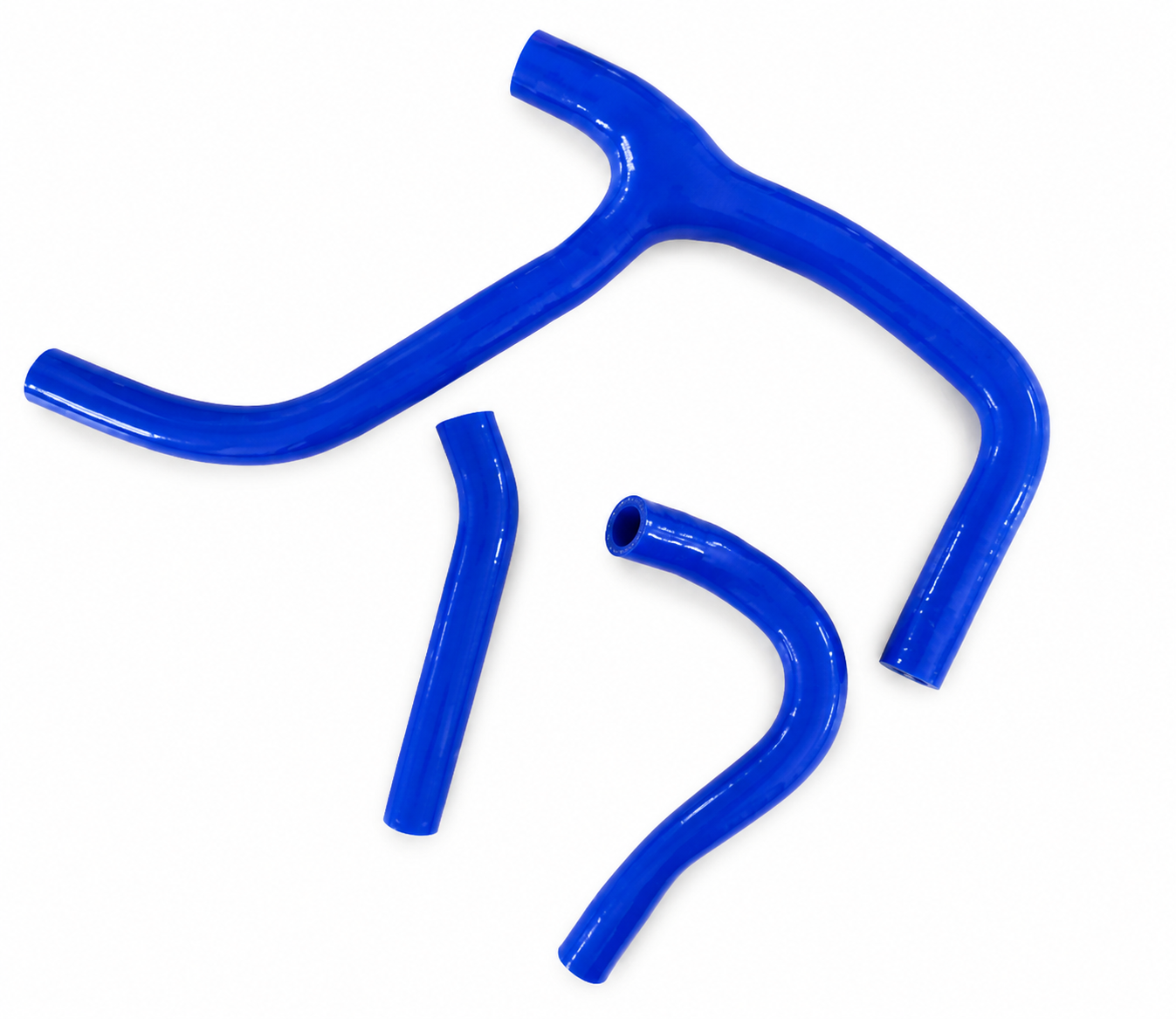 RADIATOR HOSE Y KIT 3pcs BLUE 14-16 HONDA CRF250R SILICONE 19069-MEN-A30 image 1