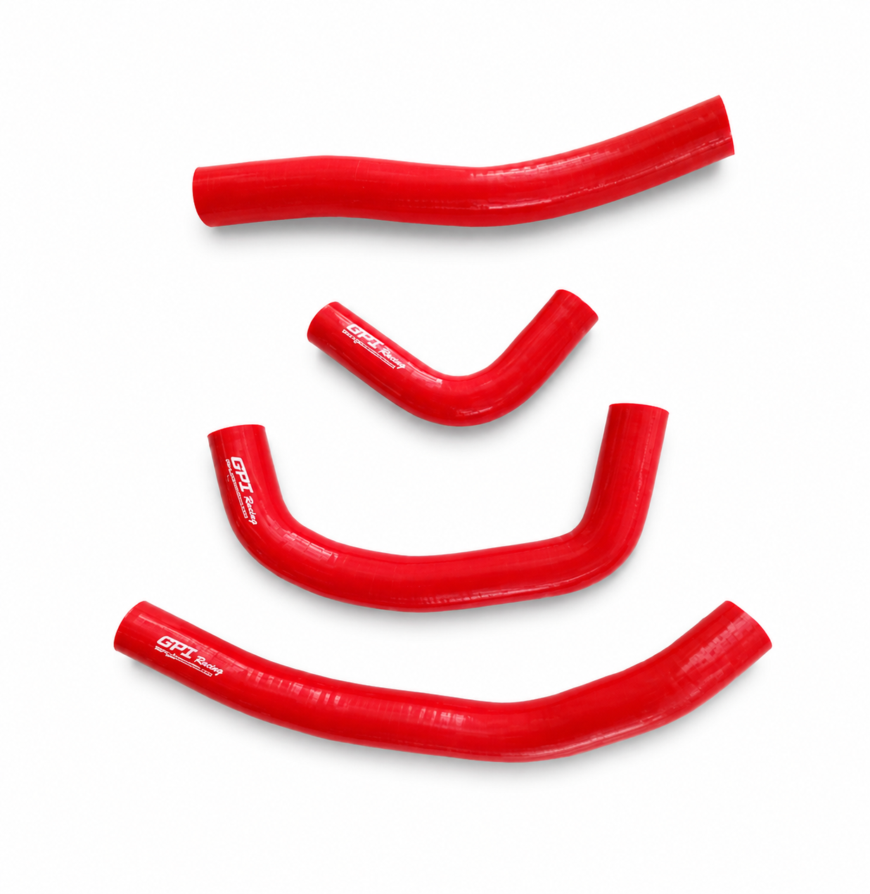RADIATOR HOSE KIT 4pcs RED 17-20 HONDA CRF450 SILICONE 19061-MKE-A00 image 1