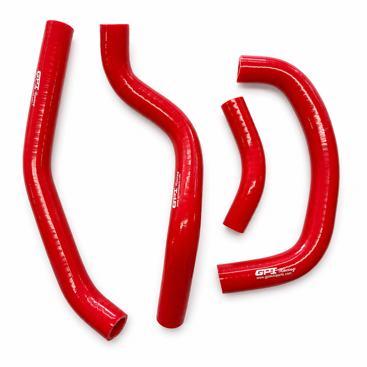 RADIATOR HOSE KIT 4pcs 18-20 HONDA CRF R 250 RED SILICONE 19061-K95-A20 image 1