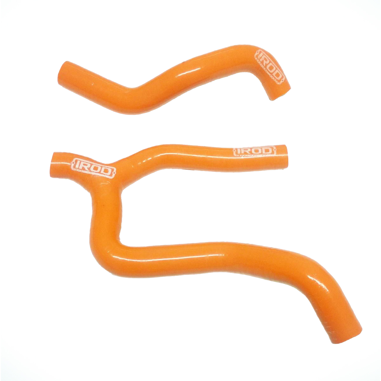 HOSE Y KIT 2pcs KTM SXF 350 19-20, SILICONE RADIATOR ORANGE 010125, IROD image 1