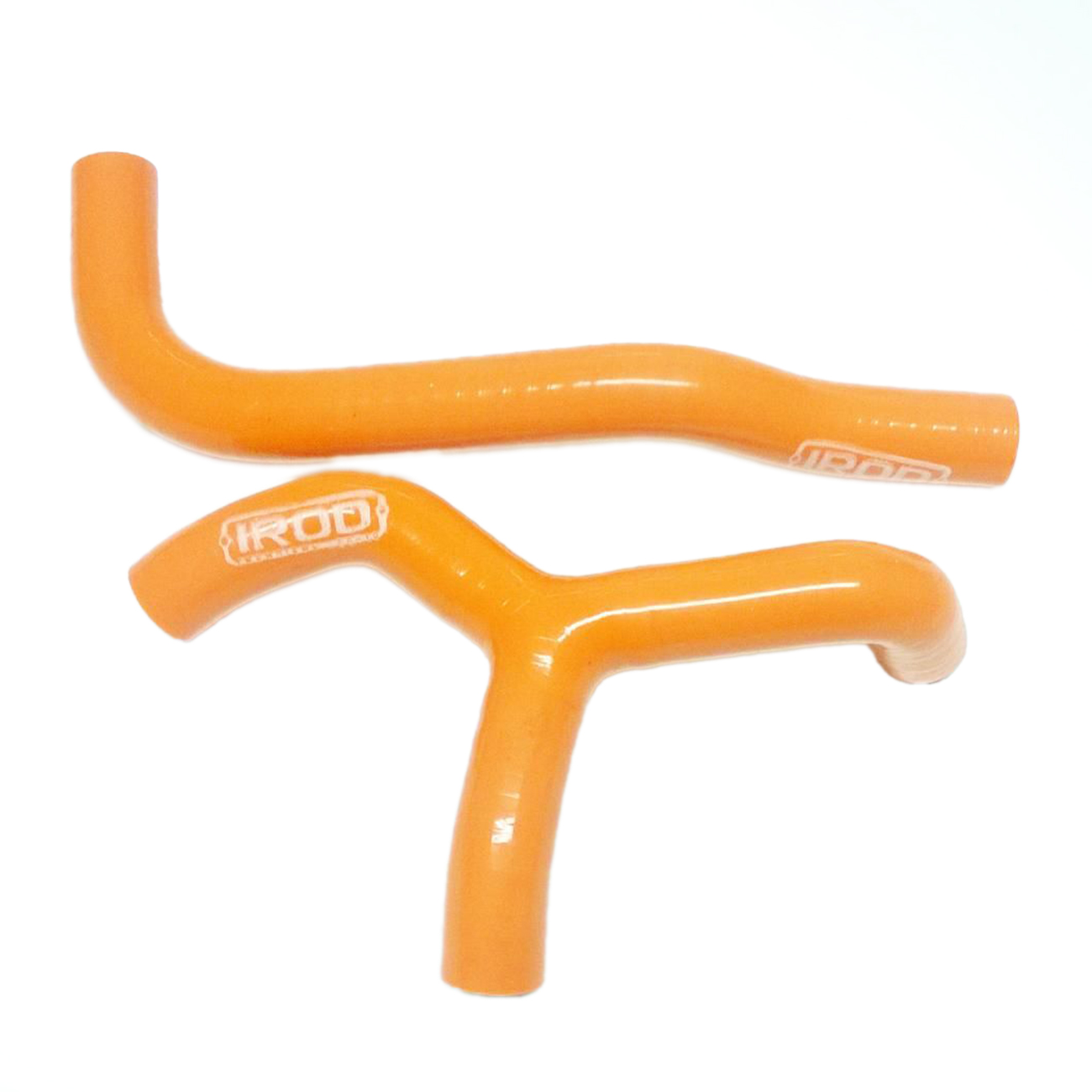 HOSE Y KIT 2pcs KTM SX 65 16-20, SILICONE RADIATOR ORANGE 010114, IROD image 1