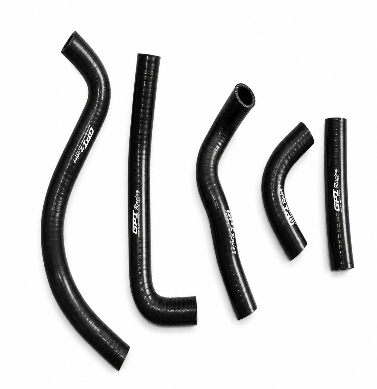 RADIATOR HOSE KIT 5pcs BLACK 95-06 KAWASAKI KDX 200 220 SILICONE 39062-1619 image 1