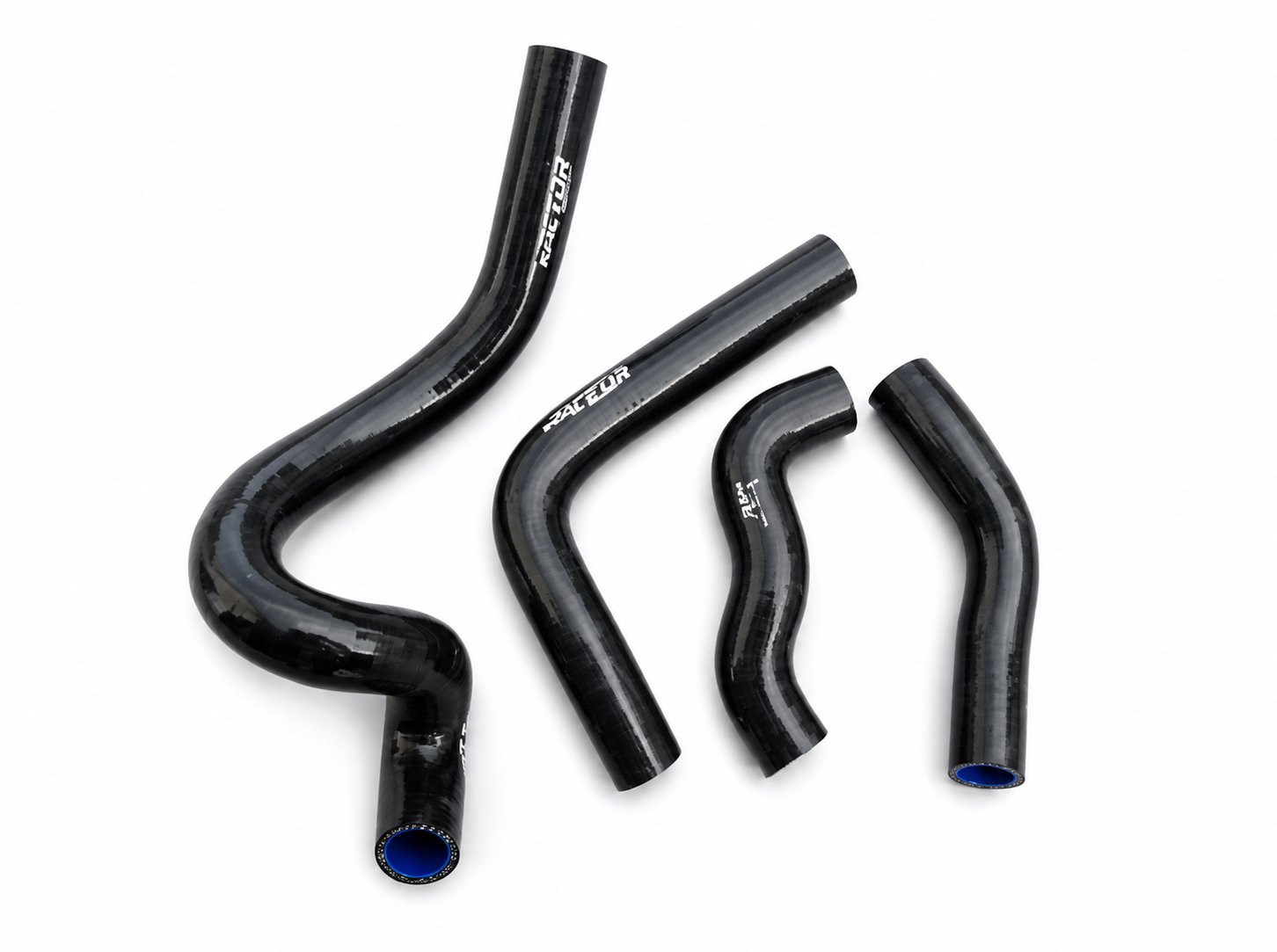 RADIATOR HOSE KIT 4pcs BLACK 93-96 KAWASAKI KLX650R SILICONE 39062-1514 image 1
