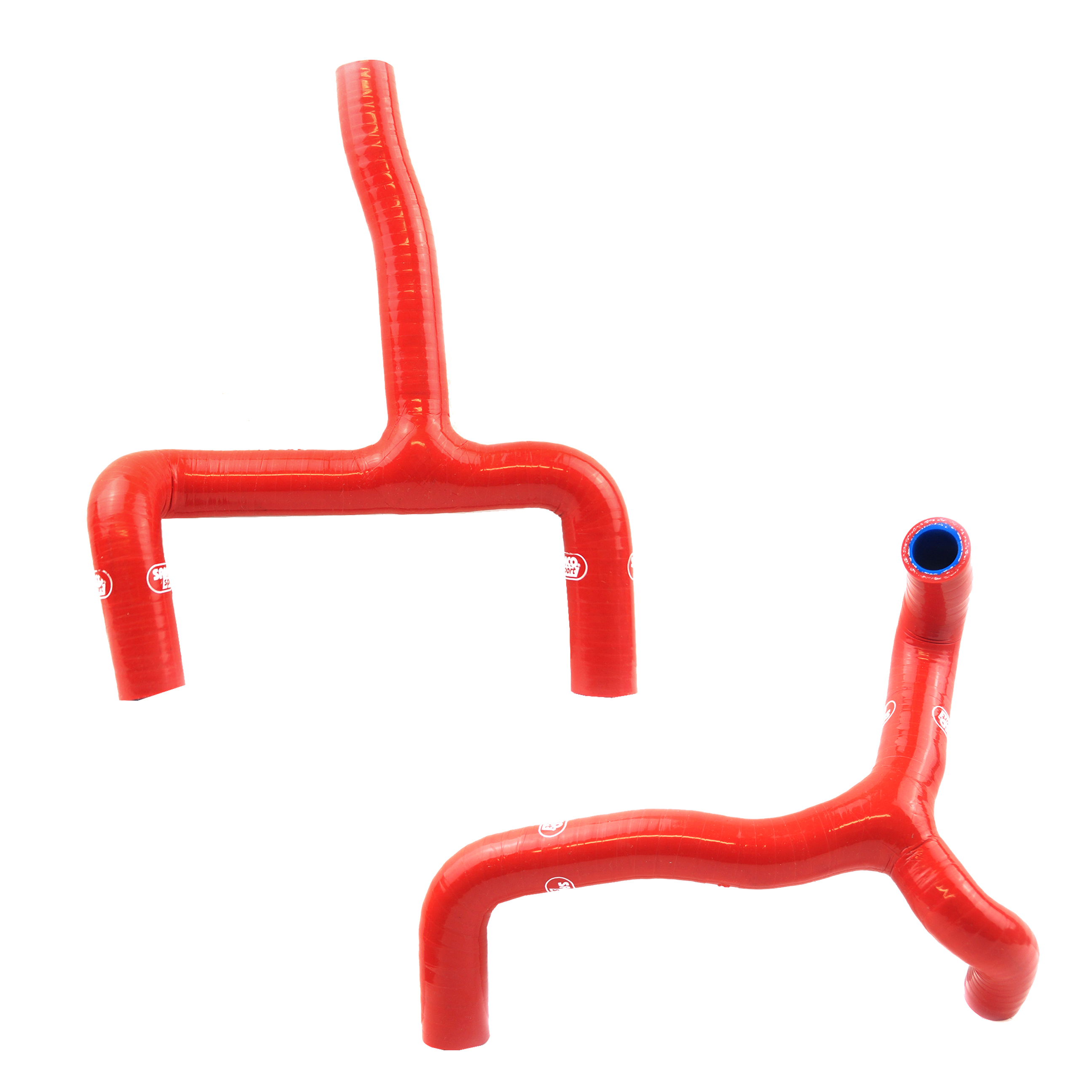 COOLANT HOSE 3 PIECE KIT RED 14-17 BETA 350 390 430 480 500 THERMO BYPASS SAMCO BET-8-RD image 1