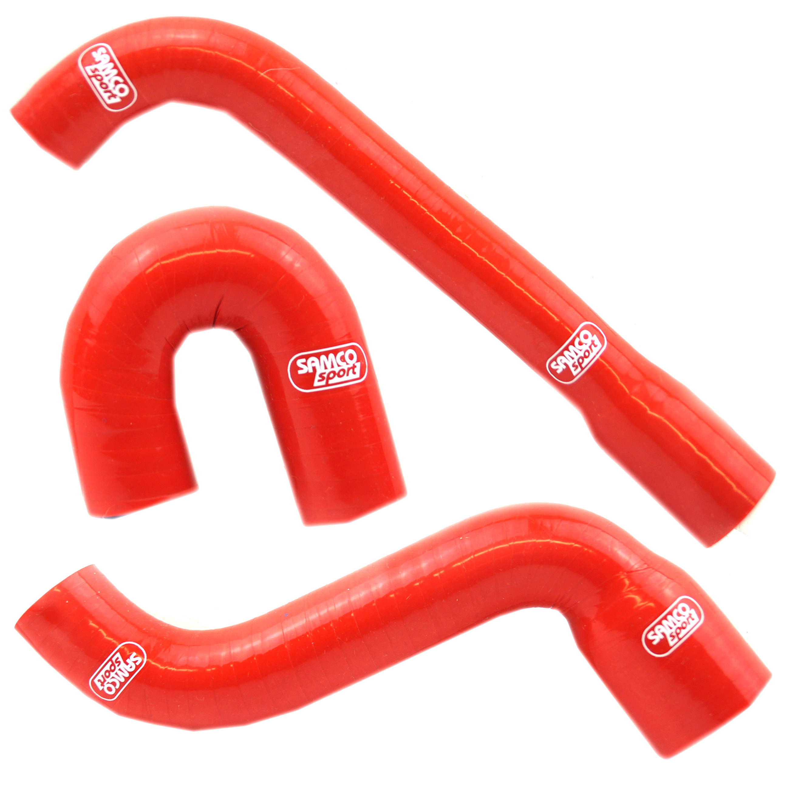 COOLANT HOSE 3 PIECE KIT RED 07-11 COBRA 65 CX SAMCO SPORT COB-2-RD image 1
