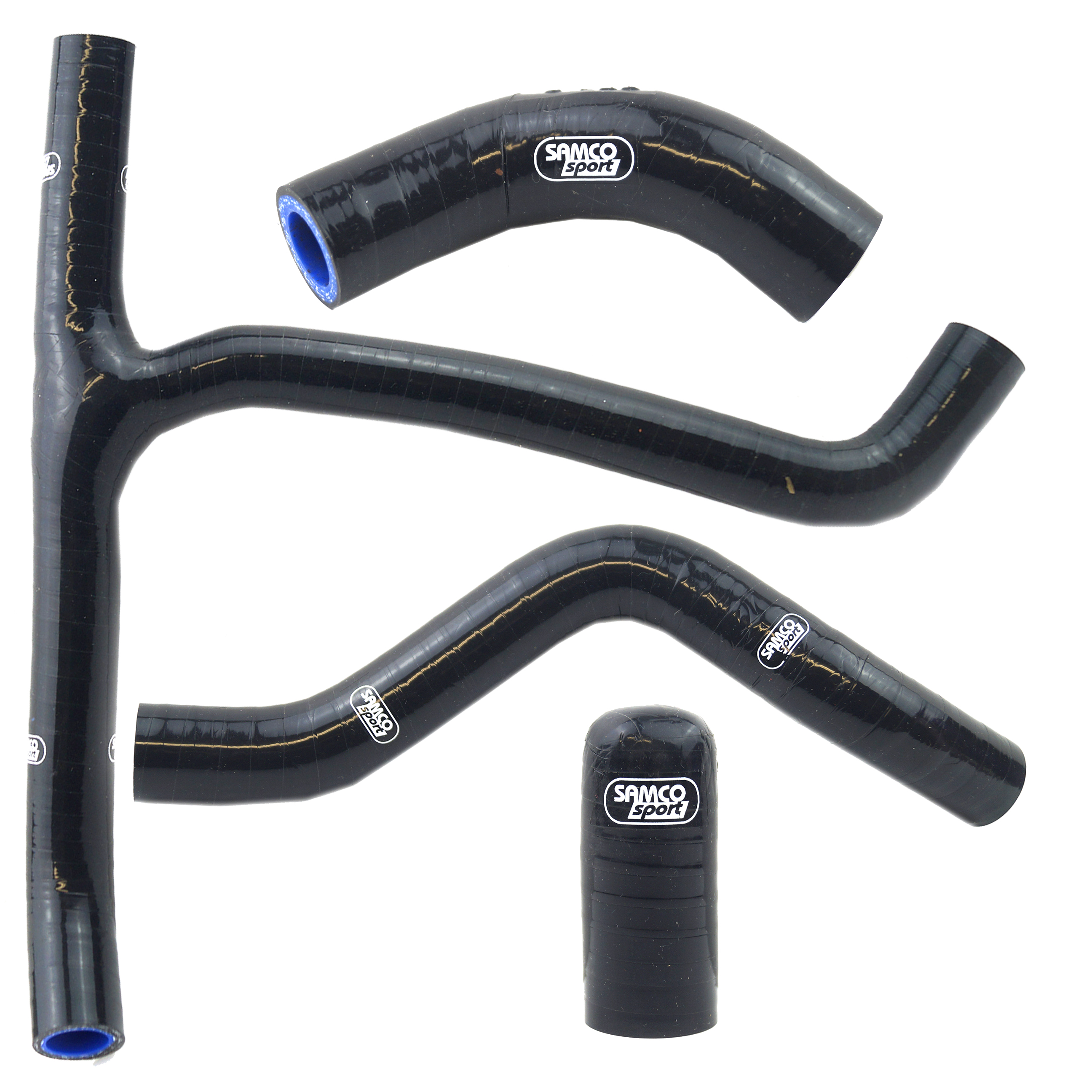 COOLANT HOSE 4 PIECE KIT BLACK 18-21 HONDA 250 CRF R RX SAMCO SPORT HON-122-BK image 1