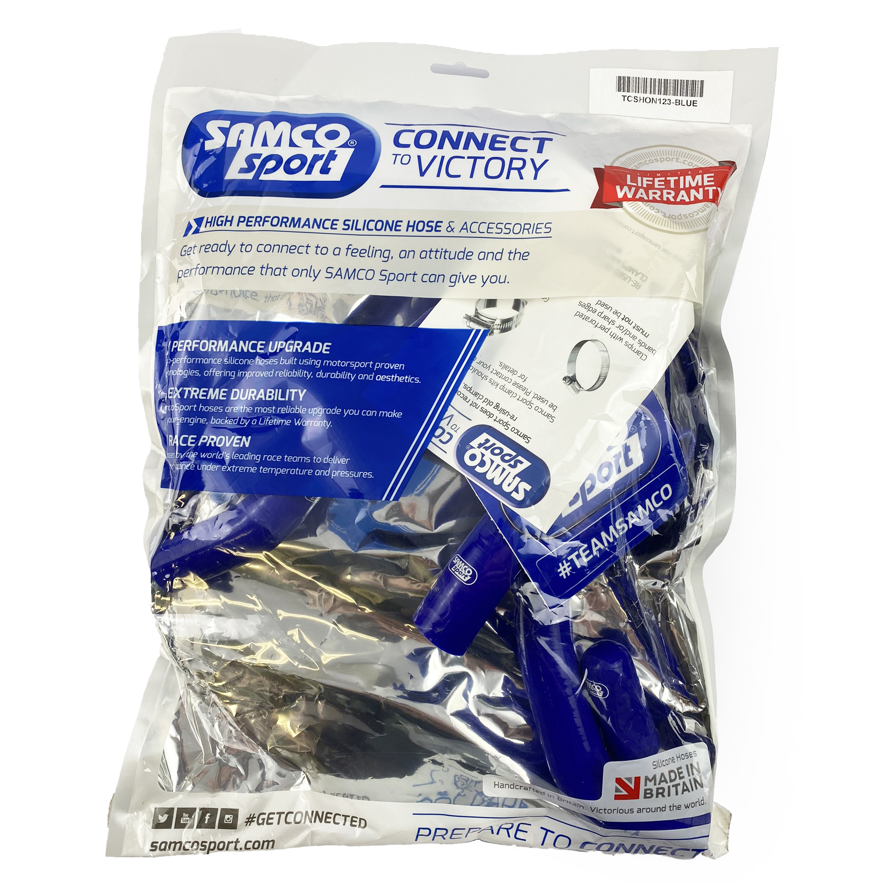 COOLANT HOSE 4 PIECE KIT BLUE 17-20 HONDA 450 CRF R RWE RX SAMCO SPORT HON-123-BU thumbnail 2