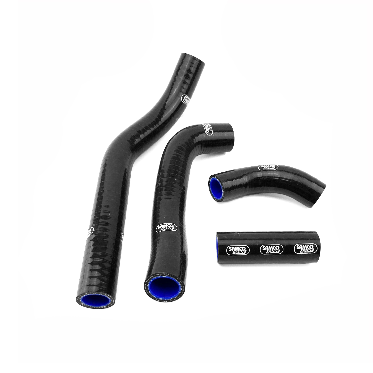 COOLANT HOSE 4 PIECE KIT BLACK 21-26 HONDA 450 CRF R RWE RX SAMCO SPORT HON-124-BK image 1