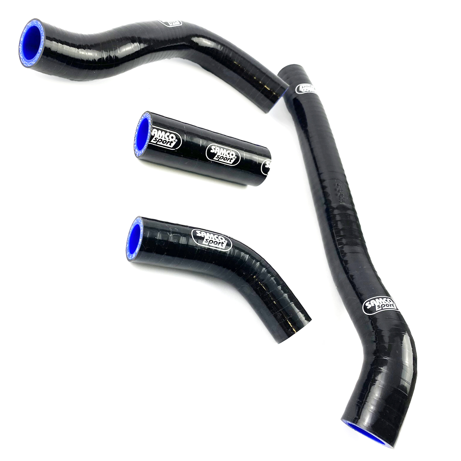 COOLANT HOSE 4 PIECE KIT BLACK 22-26 HONDA 250 CRF R RX SAMCO SPORT HON-126-BK image 1