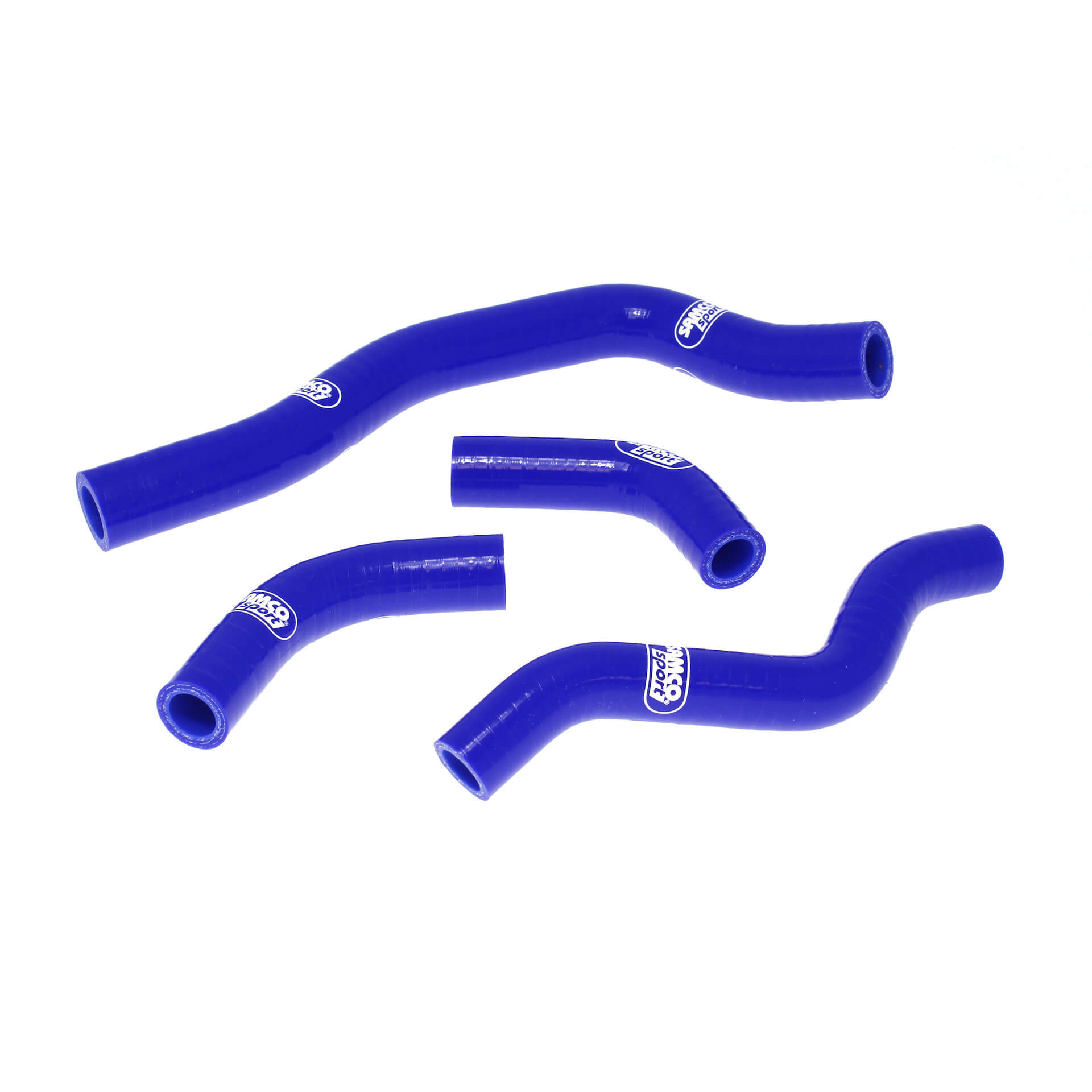 COOLANT HOSE 4 PIECE KIT BLUE 05-16 HONDA 450 CRF X SAMCO SPORT HON-38-BU image 1