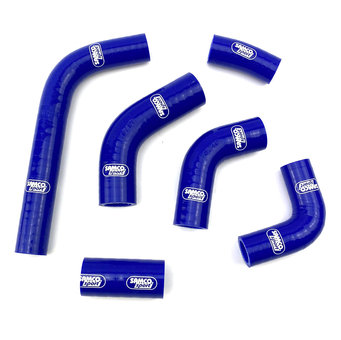 COOLANT HOSE 6 PIECE KIT BLUE 24-26 KAWASAKI 450 KX F OEM DESIGN SAMCO SPORT KAW-103-BU thumbnail 3