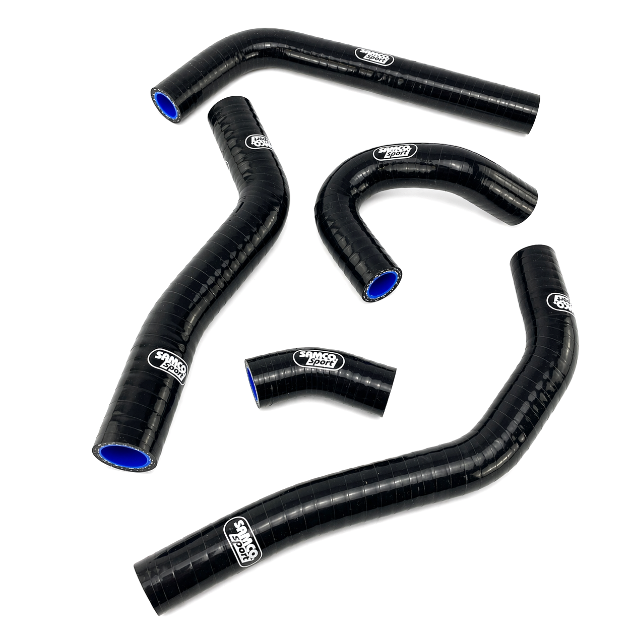 COOLANT HOSE 5 PIECE KIT BLACK 25-26 KAWASAKI 250 KX OEM DESIGN SAMCO SPORT KAW-104-BK thumbnail 2
