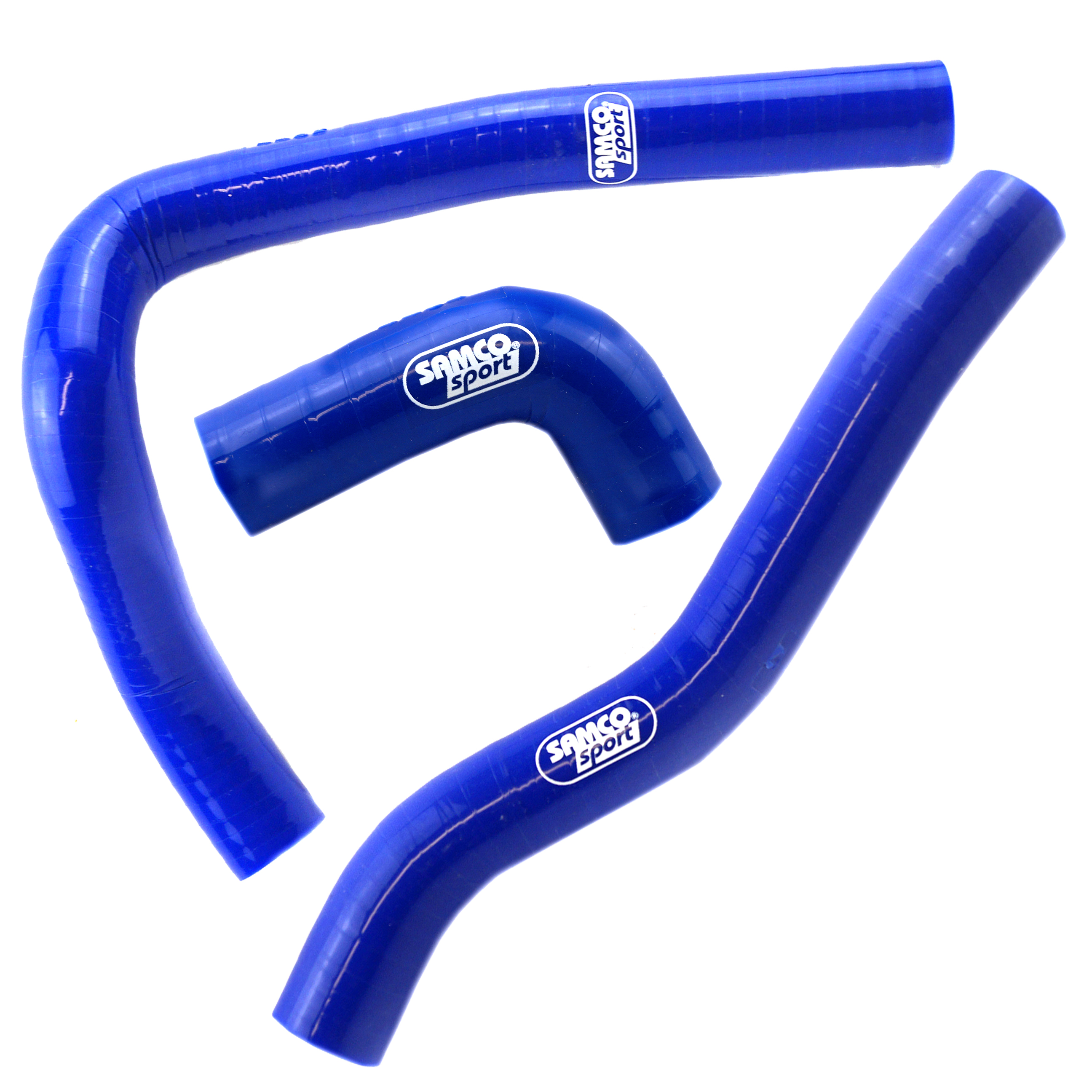 COOLANT HOSE 3 PIECE KIT BLUE 00-26 KAWASAKI 65 KX SAMCO SPORT KAW-62-BU image 1