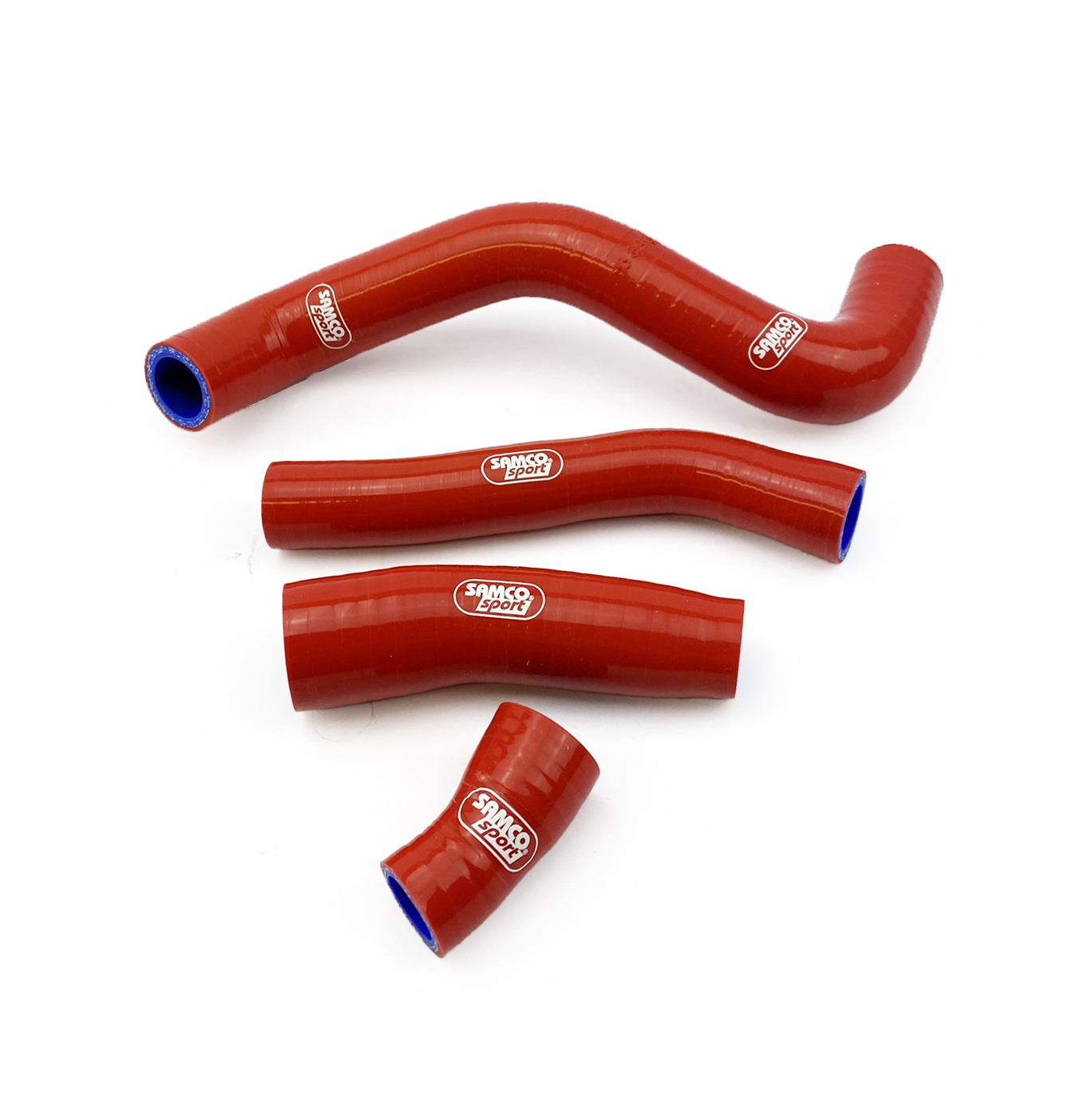 COOLANT HOSE 4 PIECE KIT RED GAS GAS HUSQVARNA KTM 250 350 OEM DESIGN SAMCO KTM-107-RD image 1
