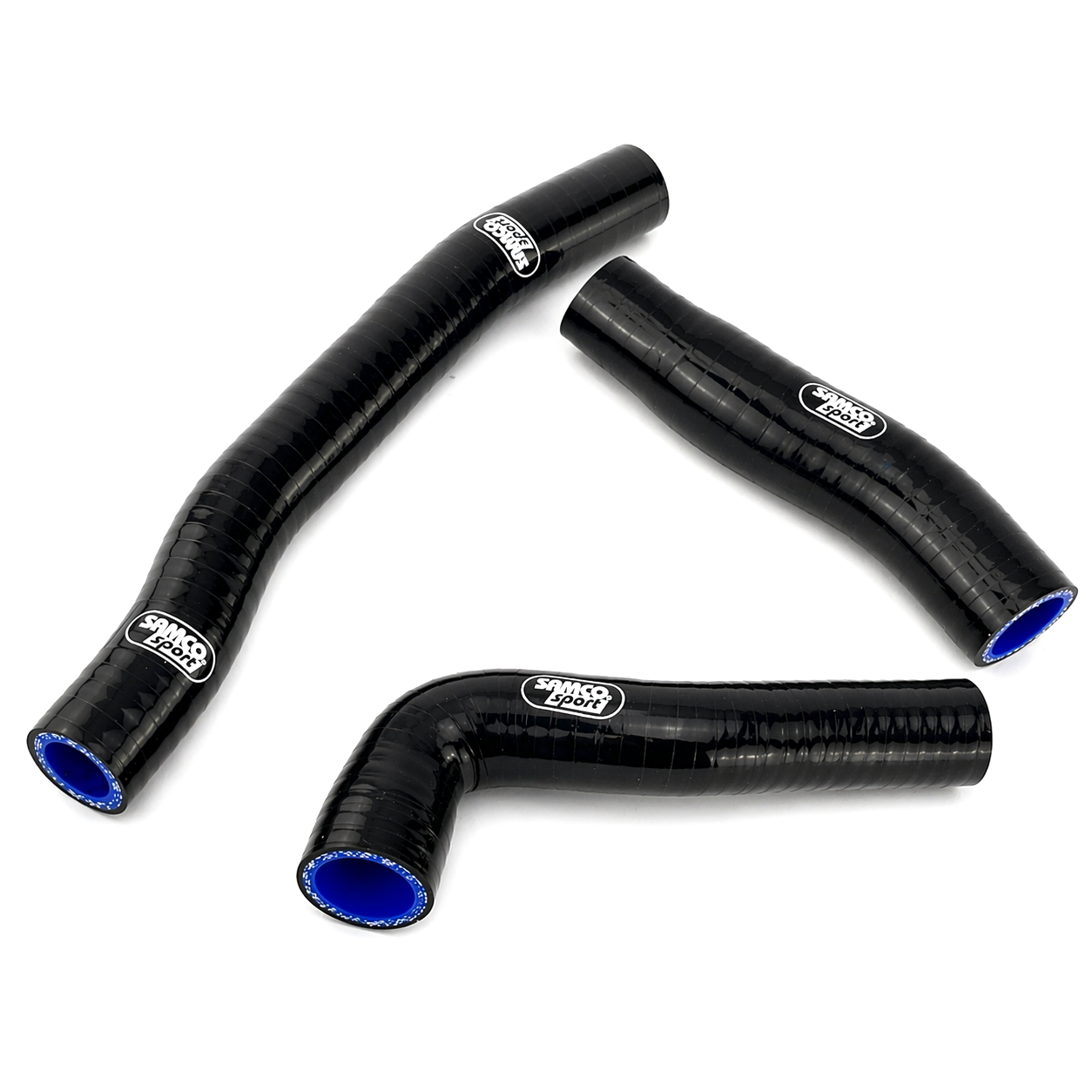 COOLANT HOSE 3 PIECE KIT BLACK 20-23 HUSQ KTM 150 EXC XC-W TPI THERMO BYPASS SAMCO KTM-121-BK image 1
