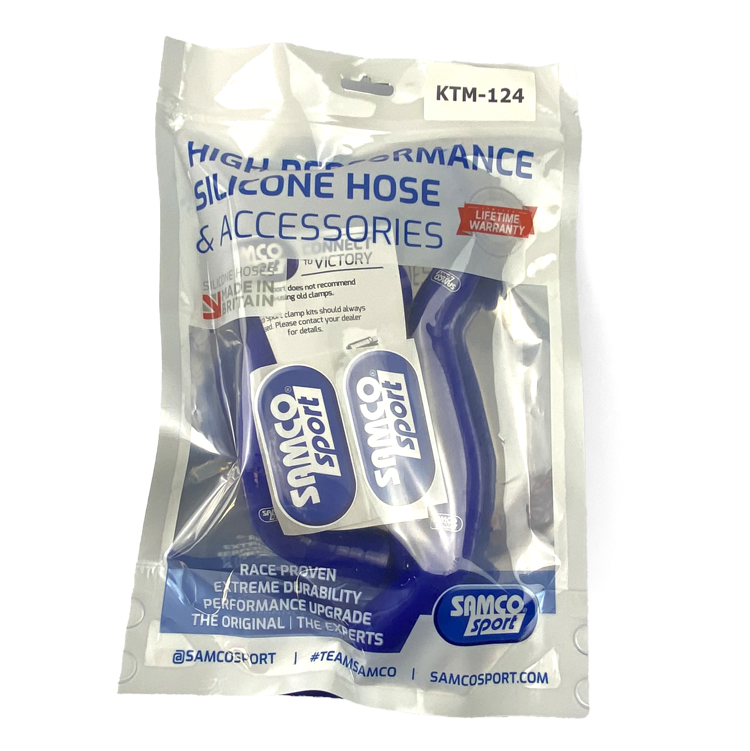 COOLANT HOSE 4 PIECE KIT BLUE 20-24 KTM 390 ADVENTURE RC SAMCO SPORT KTM-124-BU thumbnail 2