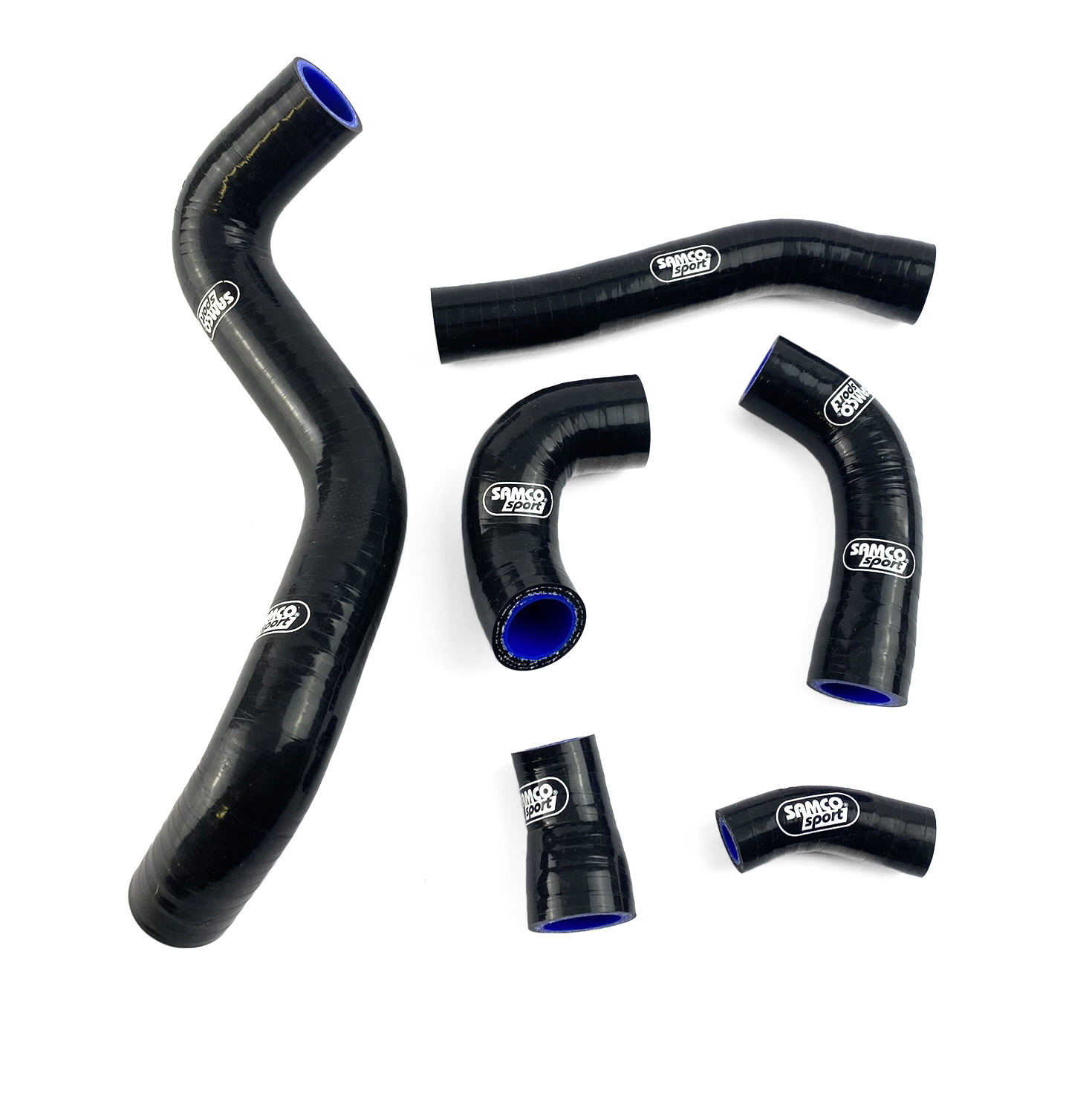 COOLANT HOSE 6 PIECE KIT BLACK 20-23 GAS HUSQ KTM 350 OEM DESIGN SAMCO KTM-125-BK image 1