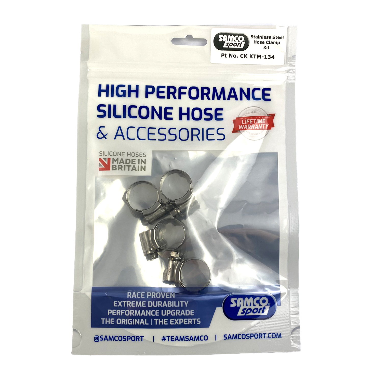 COOLANT HOSE STAINLESS KALE CLAMP KIT 24-25 KTM 50 SAMCO SPORT CKKTM-134 thumbnail 2