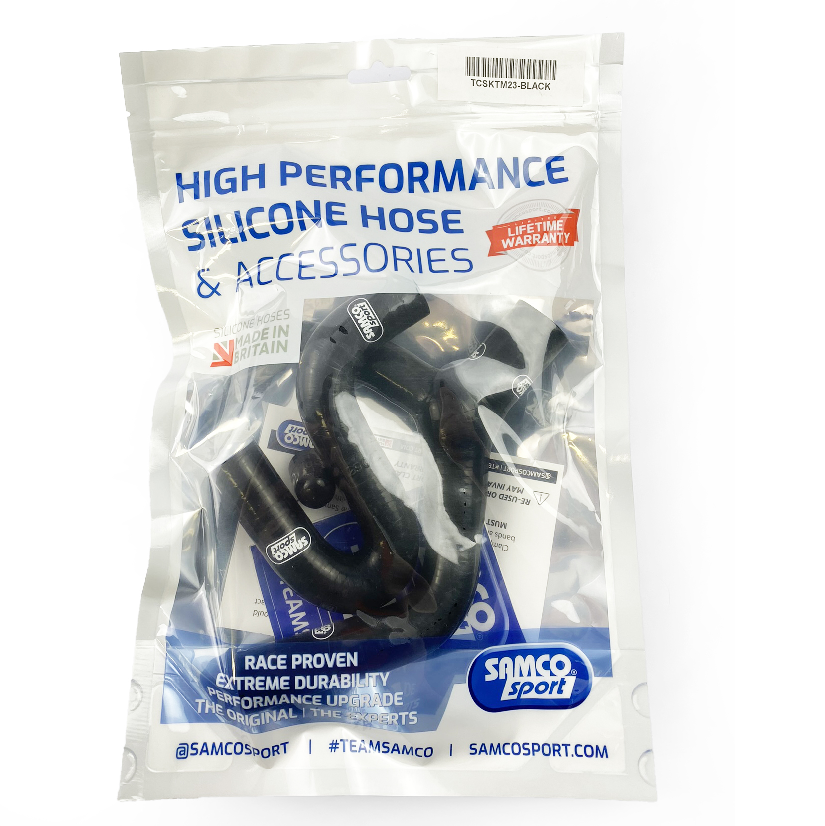 COOLANT HOSE 3 PIECE KIT BLACK 08-11 KTM 400 450 530 EXC F R XC-W THERMO BYPASS SAMCO KTM-23-BK thumbnail 2
