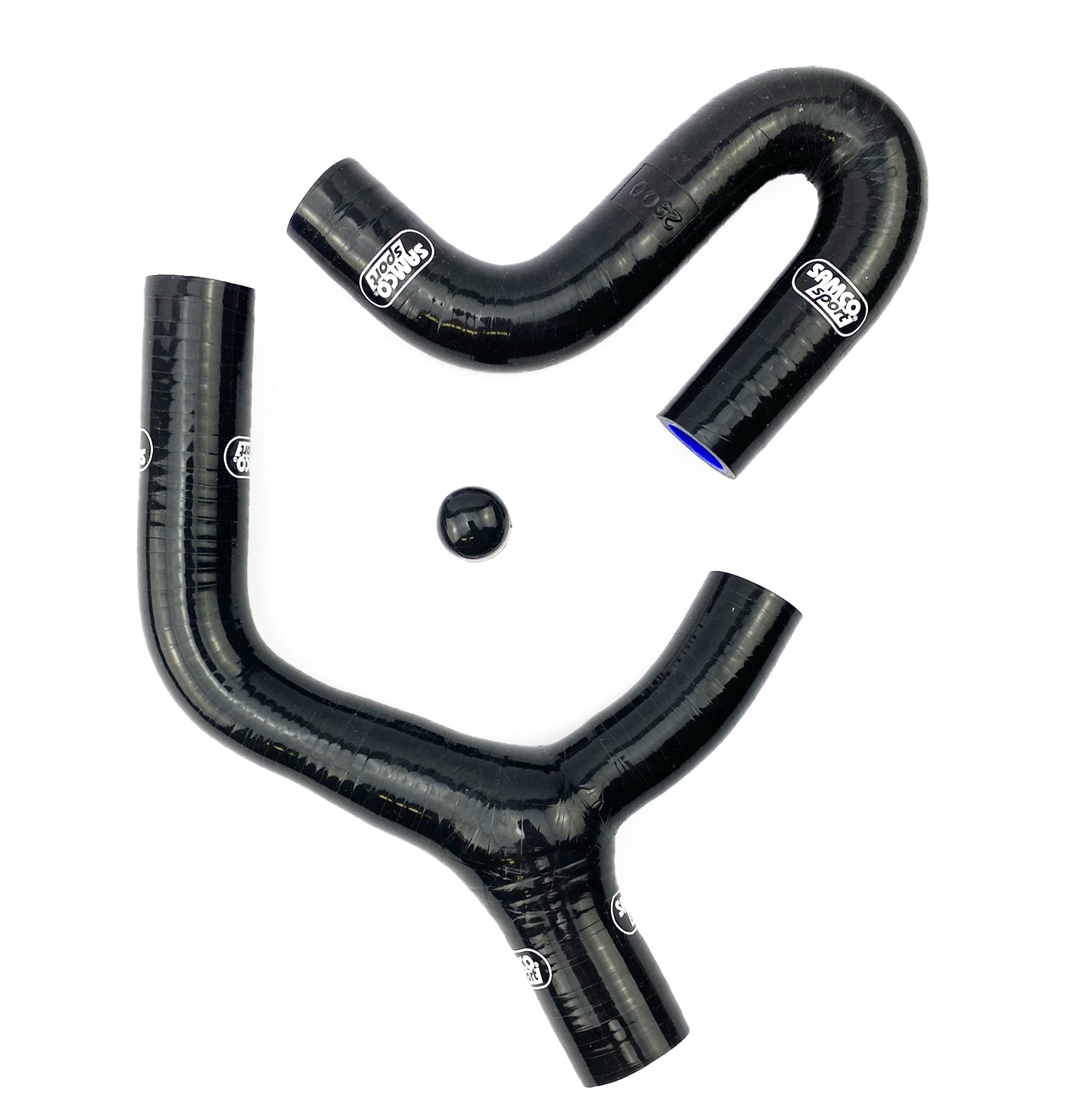 COOLANT HOSE 3 PIECE KIT BLACK 08-11 KTM 400 450 530 EXC F R XC-W THERMO BYPASS SAMCO KTM-23-BK thumbnail 3