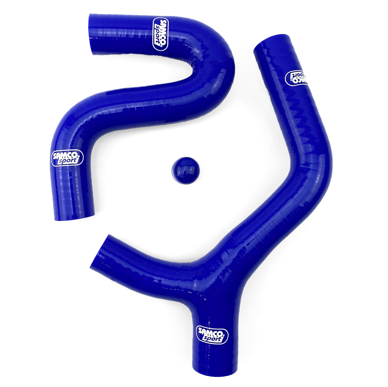 COOLANT HOSE 3 PIECE KIT BLUE 08-11 KTM 400 450 530 EXC XC-W F R THERMO BYPASS SAMCO KTM-23-BU thumbnail 3