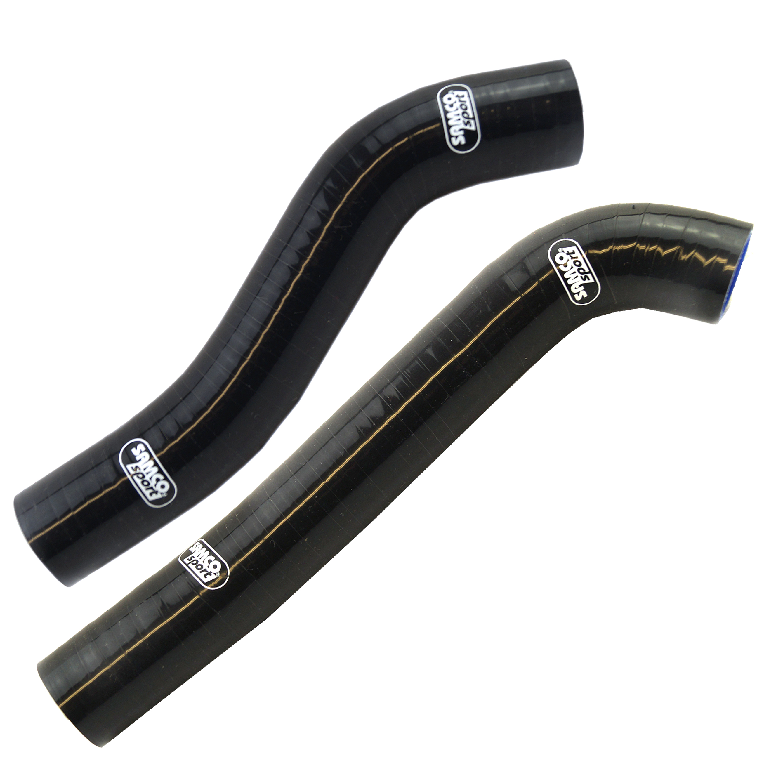 COOLANT HOSE 2 PIECE KIT BLACK 08-13 KTM 690 ENDURO SMC SAMCO SPORT KTM-35-BK image 1