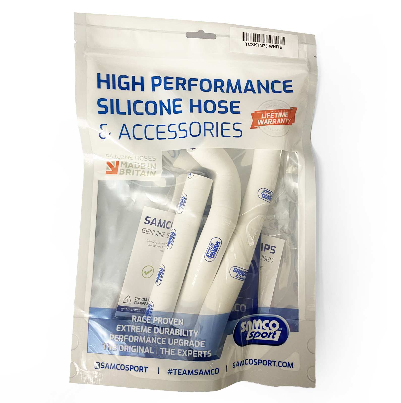COOLANT HOSE 3 PIECE KIT WHITE 16-19 KTM HUSQ 125 150 SX XC-W THERMO BYPASS SAMCO KTM-73-WH thumbnail 2