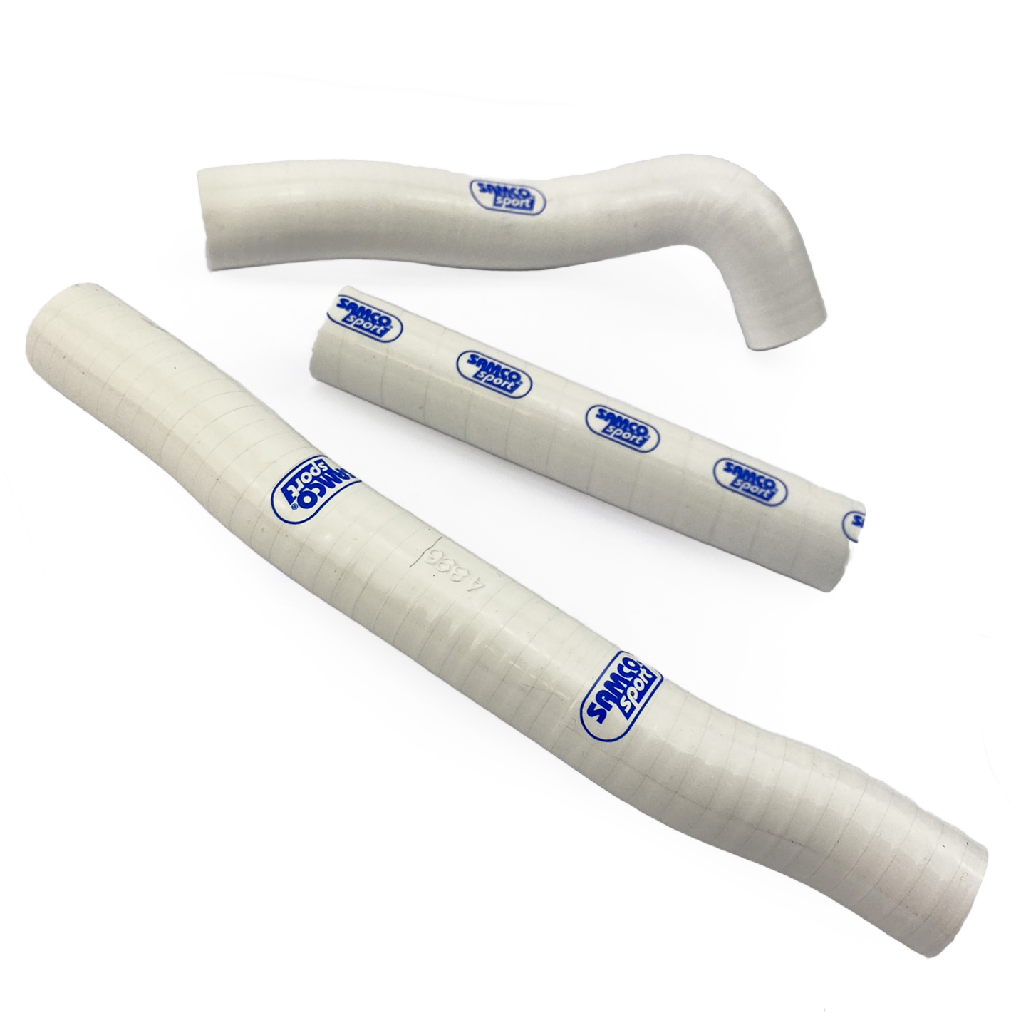 COOLANT HOSE 3 PIECE KIT WHITE 16-19 KTM HUSQ 125 150 SX XC-W THERMO BYPASS SAMCO KTM-73-WH image 1