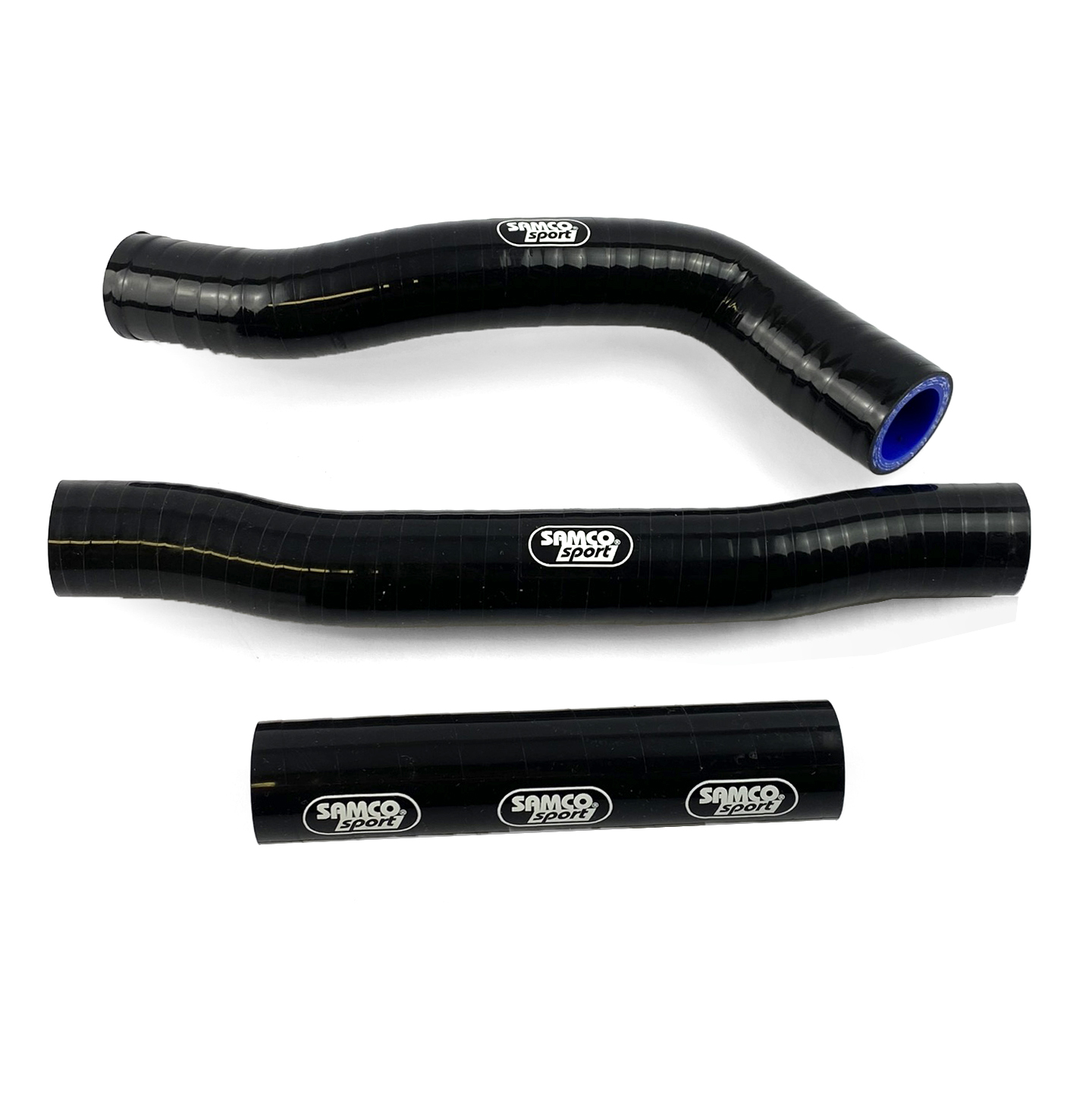 COOLANT HOSE 3 PIECE KIT BLACK 16-19 KTM HUSQ 250 350 THERMOSTAT BYPASS SAMCO KTM-80-BK thumbnail 3