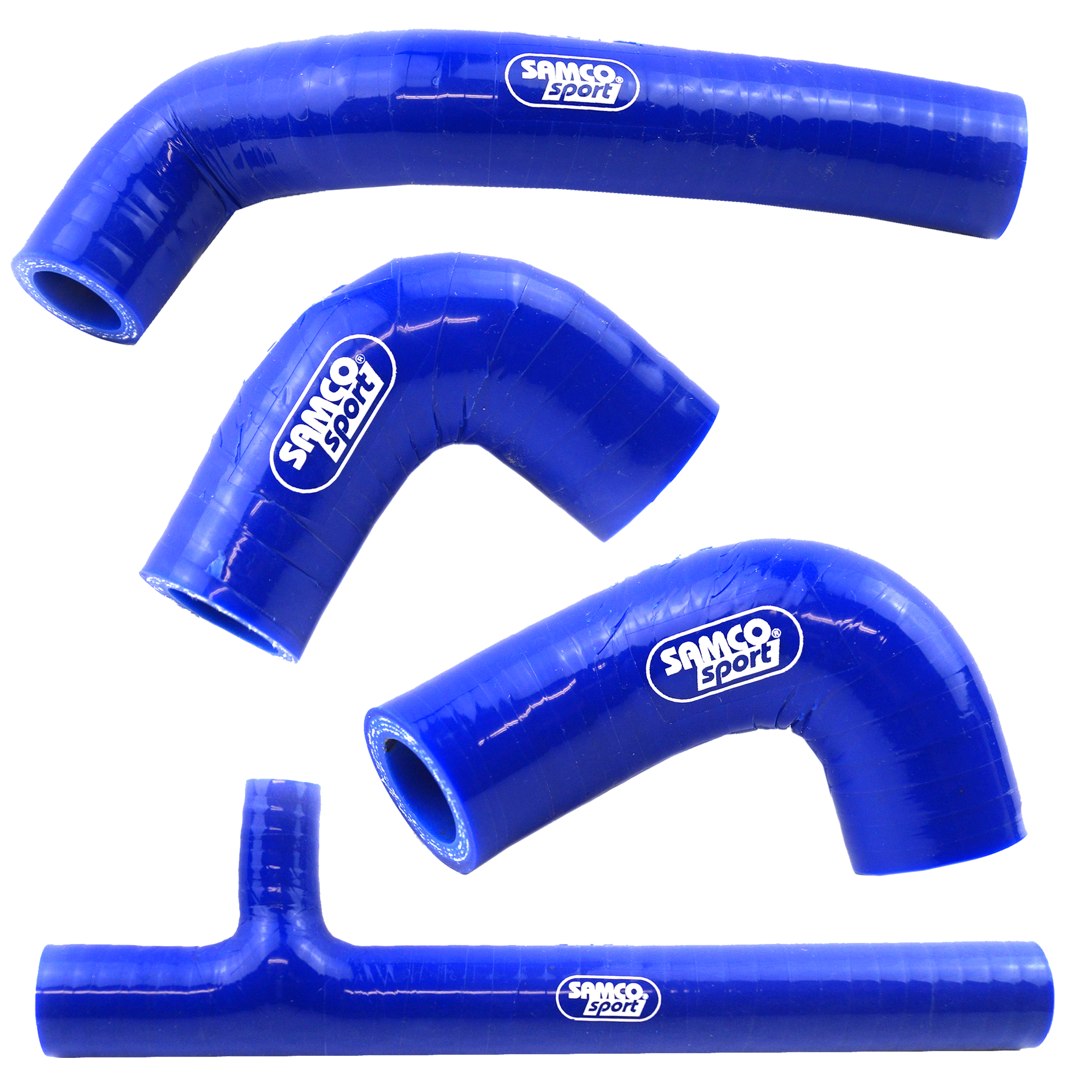 COOLANT HOSE 4 PIECE KIT BLUE 17-19 HUSQ 125 150 TX TE XC-W OEM DESIGN SAMCO KTM-89-BU