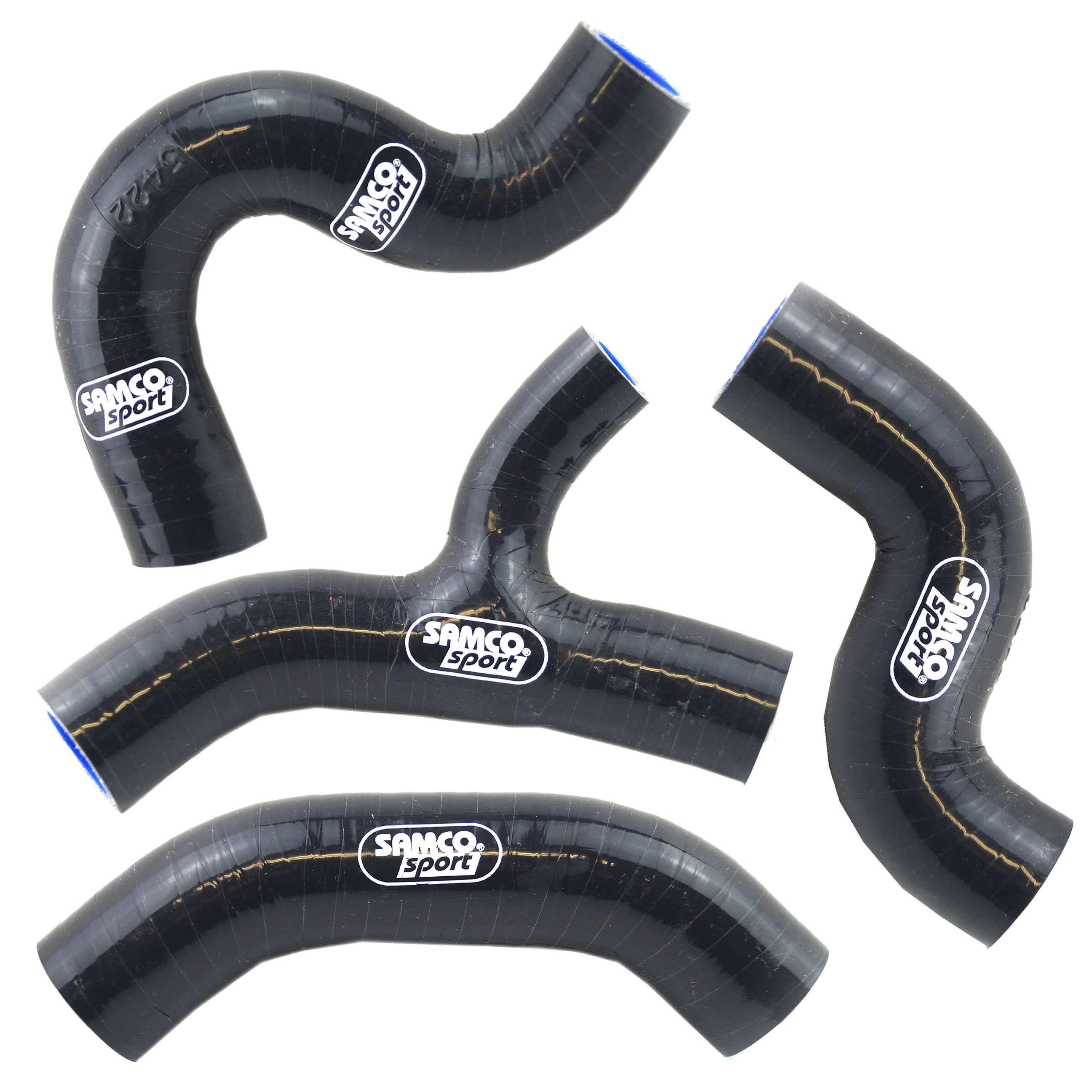 COOLANT HOSE 4 PIECE KIT BLACK 17-19 KTM HUSQ 450 500 FE EXC-F OEM DESIGN SAMCO KTM-91-BK image 1
