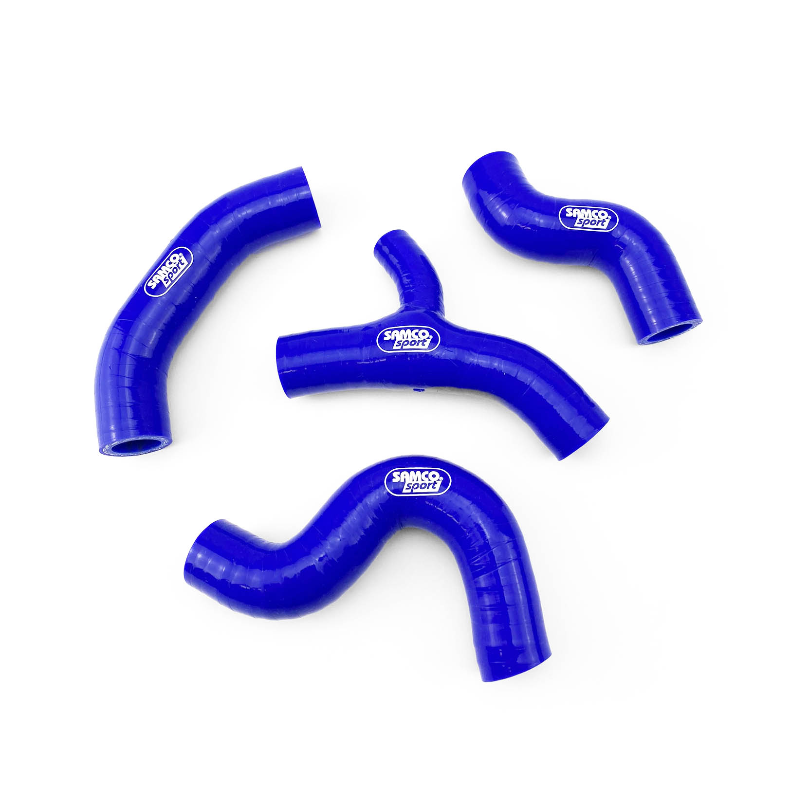 COOLANT HOSE 4 PIECE KIT BLUE 17-19 HUSQ KTM 450 500 FE EXC-F OEM DESIGN SAMCO KTM-91-BU thumbnail 2