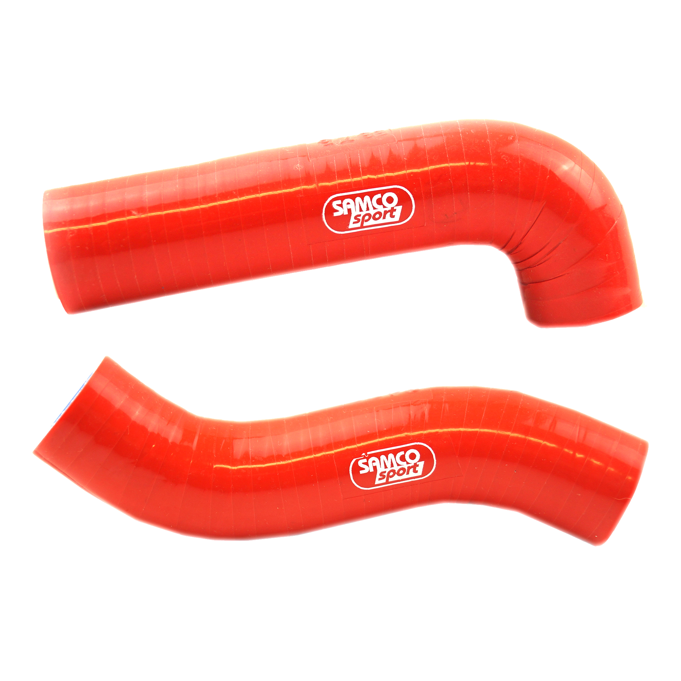 COOLANT HOSE 2 PIECE KIT RED 18-25 85 MC TC SX SAMCO SPORT KTM-97-RD image 1